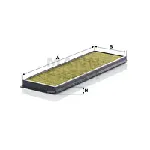 Filter, vazduh unutrašnjeg prostora MANN FILTER FP 37 001 IC-E7245A