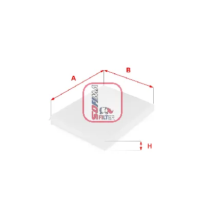 Filter, vazduh unutrašnjeg prostora SOFIMA S3043C IC-B03EE1