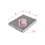 Filter, vazduh unutrašnjeg prostora SOFIMA S4103CA IC-B02343