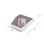 Filter, vazduh unutrašnjeg prostora SOFIMA S4124CA IC-A872B4