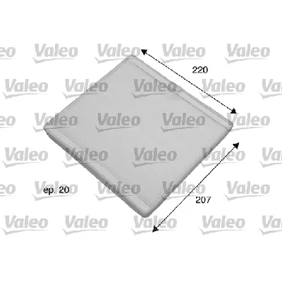 Filter, vazduh unutrašnjeg prostora VALEO VAL698769 IC-A05E3F