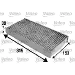 Filter, vazduh unutrašnjeg prostora VALEO VAL698884 IC-A86C2B