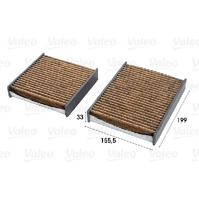 Filter, vazduh unutrašnjeg prostora VALEO VAL701007 IC-C6D0A0