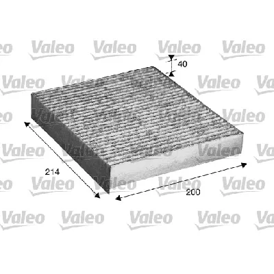 Filter, vazduh unutrašnjeg prostora VALEO VAL715533 IC-BE25C7