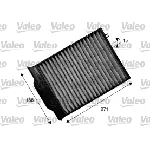 Filter, vazduh unutrašnjeg prostora VALEO VAL715539 IC-B8E249