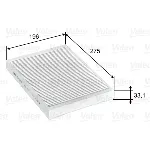 Filter, vazduh unutrašnjeg prostora VALEO VAL715597 IC-BE25FD