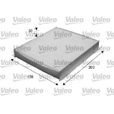 Filter, vazduh unutrašnjeg prostora VALEO VAL715616 IC-BE260A