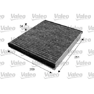 Filter, vazduh unutrašnjeg prostora VALEO VAL715628 IC-BE2614