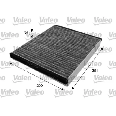 Filter, vazduh unutrašnjeg prostora VALEO VAL715628 IC-BE2614
