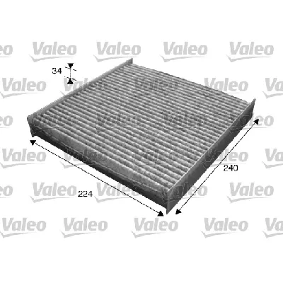 Filter, vazduh unutrašnjeg prostora VALEO VAL715629 IC-BE2615