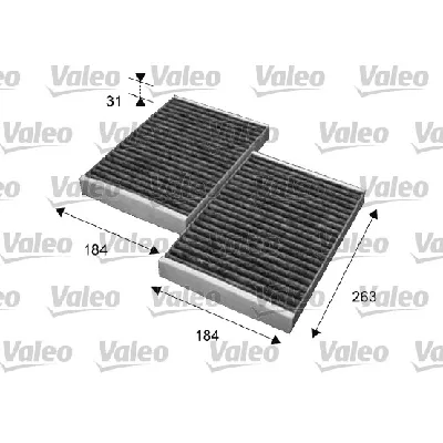 Filter, vazduh unutrašnjeg prostora VALEO VAL715643 IC-B56D30