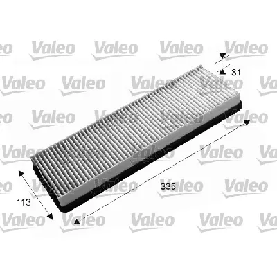 Filter, vazduh unutrašnjeg prostora VALEO VAL715646 IC-BE261D