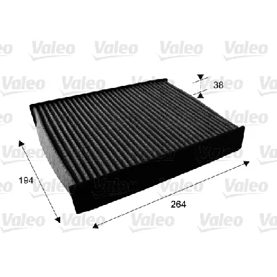 Filter, vazduh unutrašnjeg prostora VALEO VAL715672 IC-BE2633