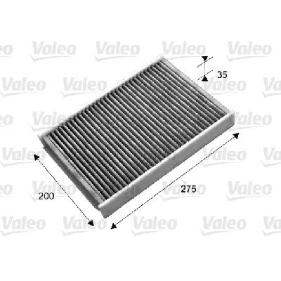 Filter, vazduh unutrašnjeg prostora VALEO VAL715702 IC-C10EAE