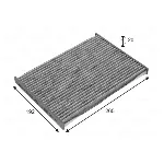 Filter, vazduh unutrašnjeg prostora VALEO VAL715732 IC-CF6097