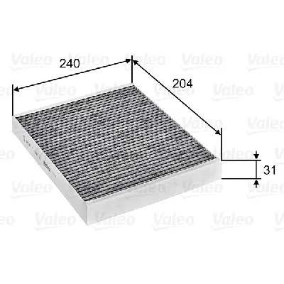 Filter, vazduh unutrašnjeg prostora VALEO VAL715752 IC-DC82EC