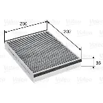 Filter, vazduh unutrašnjeg prostora VALEO VAL715757 IC-DC82EE