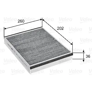 Filter, vazduh unutrašnjeg prostora VALEO VAL715757 IC-DC82EE