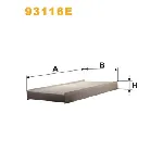 Filter, vazduh unutrašnjeg prostora WIX FILTERS 93116EWIX IC-BBBC6B