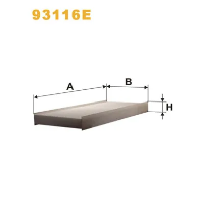 Filter, vazduh unutrašnjeg prostora WIX FILTERS 93116EWIX IC-BBBC6B