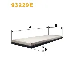 Filter, vazduh unutrašnjeg prostora WIX FILTERS 93229EWIX IC-BBBC93