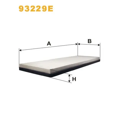 Filter, vazduh unutrašnjeg prostora WIX FILTERS 93229EWIX IC-BBBC93