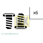 Garnitura vijaka, zamajac LUK 411 0007 10 IC-F62C27 Garnitura vijaka, zamajac LUK 411 0007 10 IC-F62C27