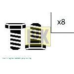Garnitura vijaka, zamajac LUK 411 0124 10 IC-B6BA30 Garnitura vijaka, zamajac LUK 411 0124 10 IC-B6BA30