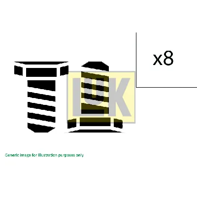 Garnitura vijaka, zamajac LUK 411 0256 11 IC-E2902A