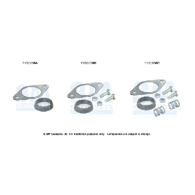 Garnitura za montažu, izduvna cijev BM CATALYSTS FK50058A IC-G0SASG