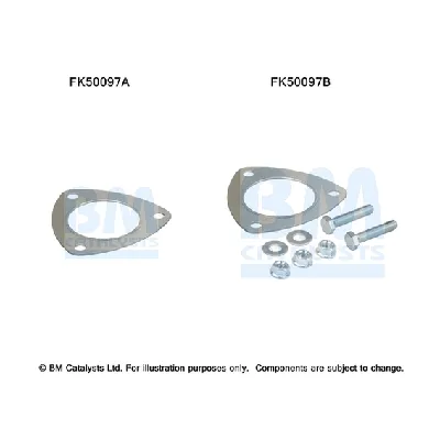 Garnitura za montažu, izduvna cijev BM CATALYSTS FK50097A IC-G0SASJ