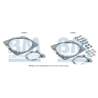 Garnitura za montažu, izduvni sistem BM CATALYSTS FK11001B IC-F52150