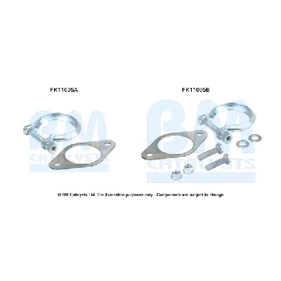 Garnitura za montažu, izduvni sistem BM CATALYSTS FK11005B IC-F52167