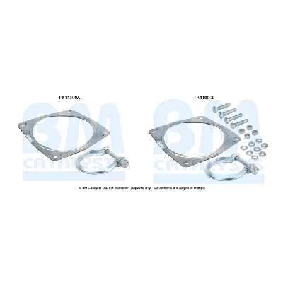 Garnitura za montažu, izduvni sistem BM CATALYSTS FK11009B IC-F5216A