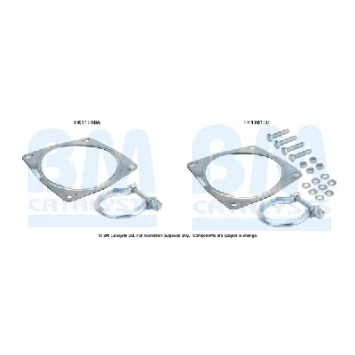 Garnitura za montažu, izduvni sistem BM CATALYSTS FK11010B IC-F5214B