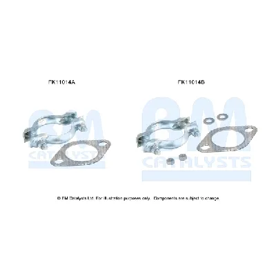 Garnitura za montažu, izduvni sistem BM CATALYSTS FK11014B IC-F5215F