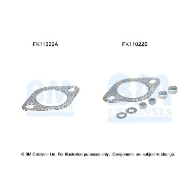 Garnitura za montažu, izduvni sistem BM CATALYSTS FK11022B IC-F52153