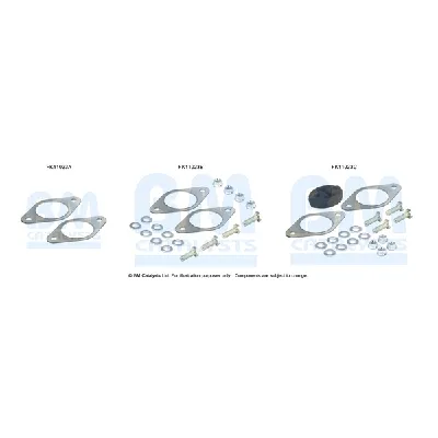 Garnitura za montažu, izduvni sistem BM CATALYSTS FK11023B IC-F52152