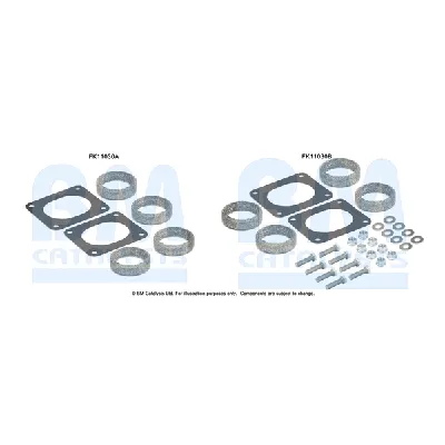 Garnitura za montažu, izduvni sistem BM CATALYSTS FK11030B IC-F52160