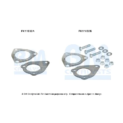 Garnitura za montažu, izduvni sistem BM CATALYSTS FK11032B IC-F5219B