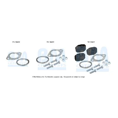 Garnitura za montažu, izduvni sistem BM CATALYSTS FK11043B IC-F52149