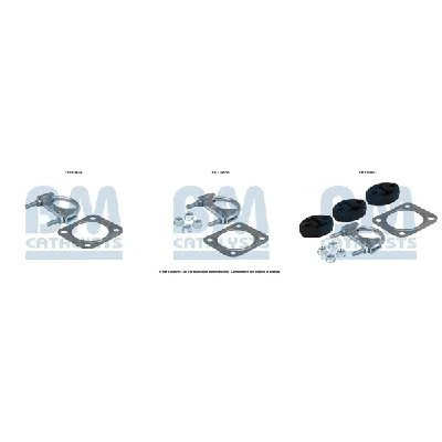 Garnitura za montažu, izduvni sistem BM CATALYSTS FK11045A IC-F521A2