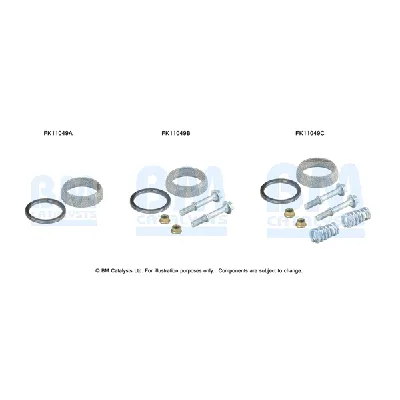 Garnitura za montažu, izduvni sistem BM CATALYSTS FK11049B IC-F52157