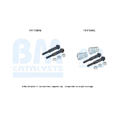 Garnitura za montažu, izduvni sistem BM CATALYSTS FK11094B IC-F5216E