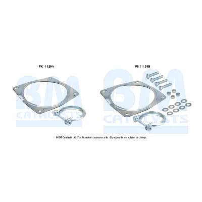 Garnitura za montažu, izduvni sistem BM CATALYSTS FK11129B IC-F521B1