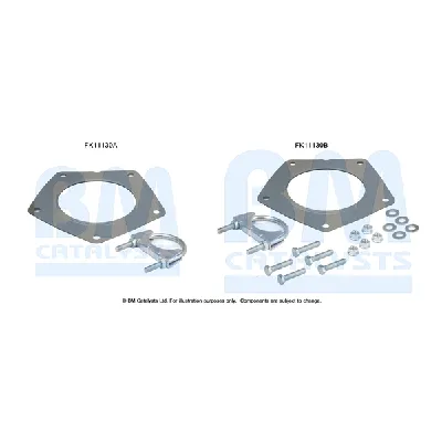 Garnitura za montažu, izduvni sistem BM CATALYSTS FK11130B IC-F52122