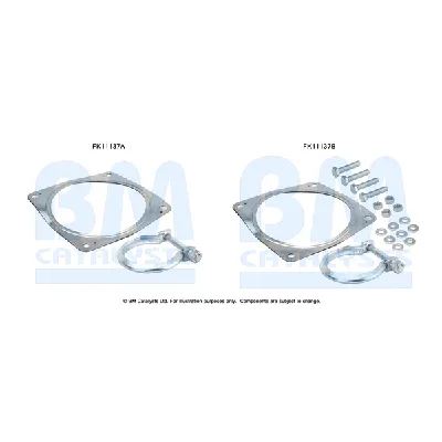 Garnitura za montažu, izduvni sistem BM CATALYSTS FK11137B IC-F52177