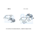 Garnitura za montažu, izduvni sistem BM CATALYSTS FK50025B IC-F6AE2D