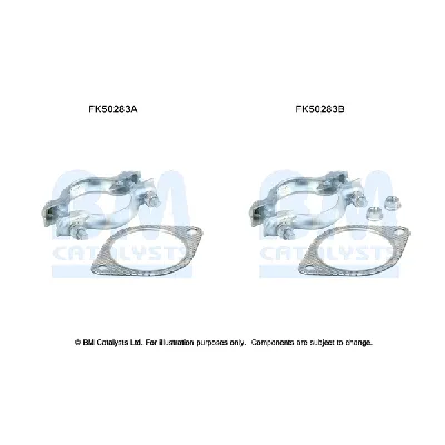 Garnitura za montažu, izduvni sistem BM CATALYSTS FK50283B IC-F6AEA3