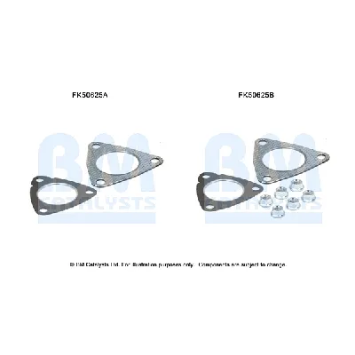 Garnitura za montažu, izduvni sistem BM CATALYSTS FK50625B IC-F6AEFB
